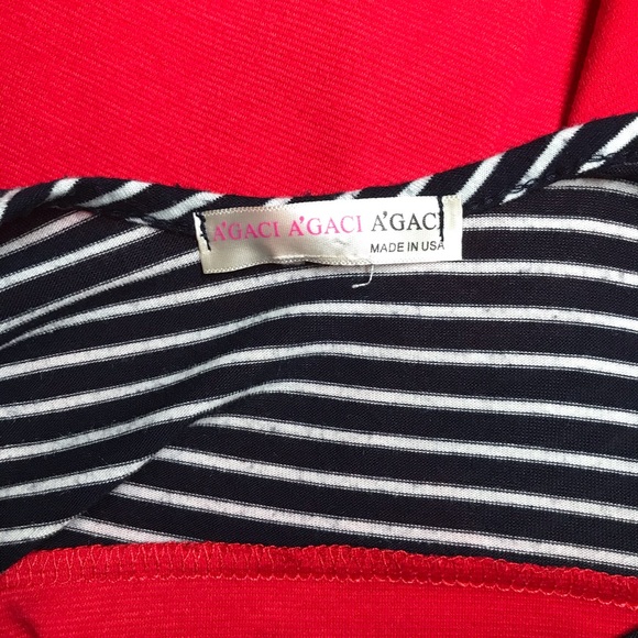 A’gaci A’gaci A’gaci Women’s Blue/White/Red Dress - Picture 10 of 10